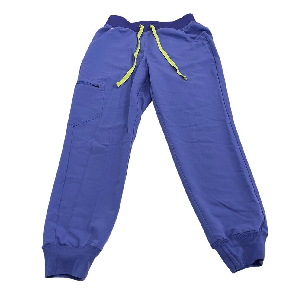 FIGS Zamora High-Rise Jogger Scrub Pant in Blueberry Size Small Petite